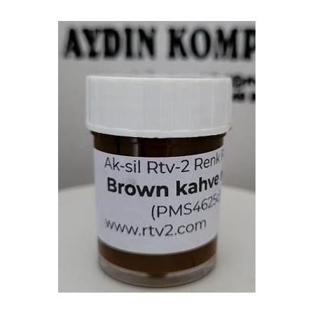 Rtv-2 Renk Pastası Brown -Kahve Rengi  (PMS4625c)